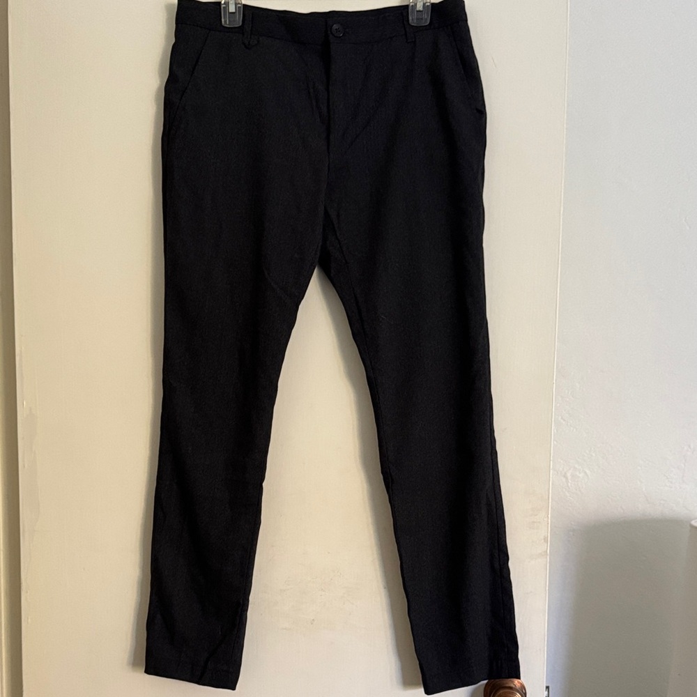 Hugo Boss Classic Dark Grey Wool Dress Pants